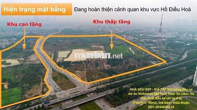 Đón sóng đầu cơ dự án Vinhomes Mễ Trì2,Nam Từ Liêm Suất đầu tư từ 4 tỷ