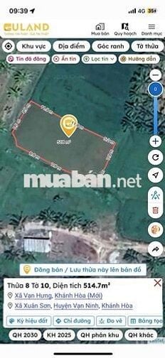 ra đi gấp lô 3075m2 tại thôn xuân cam, xã xuân sơn, huyện vạn ninh