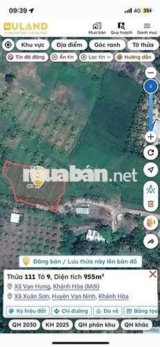 ra đi gấp lô 3075m2 tại thôn xuân cam, xã xuân sơn, huyện vạn ninh