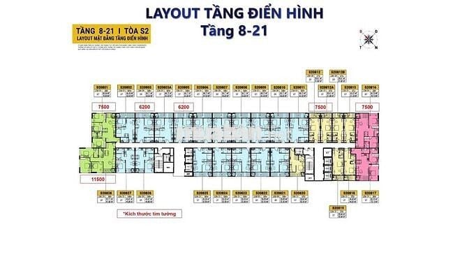 Căn 2BR/62m2 Spana Giá 3 tỉ 150tr full giá - View thoáng đẹp