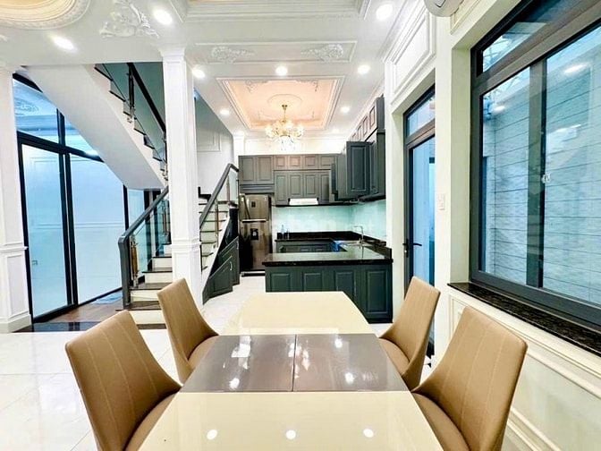 Biệt thự ven sông đường 8m 6.75x12 có gara Huỳnh Tấn Phát Nhà Bè 8 tỷ