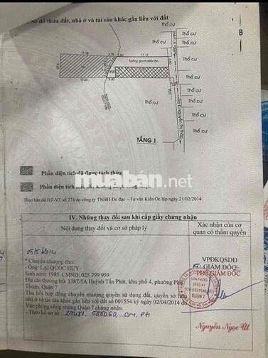 Bán Nhà Hẻm 242 Nguyễn Thị Thập