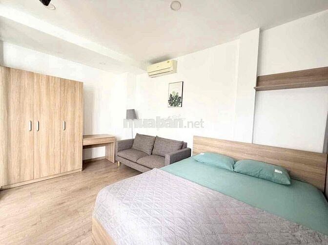 căn 1 phòng ngủ ngay trần văn khê, 40m2 có ban công full nội thất