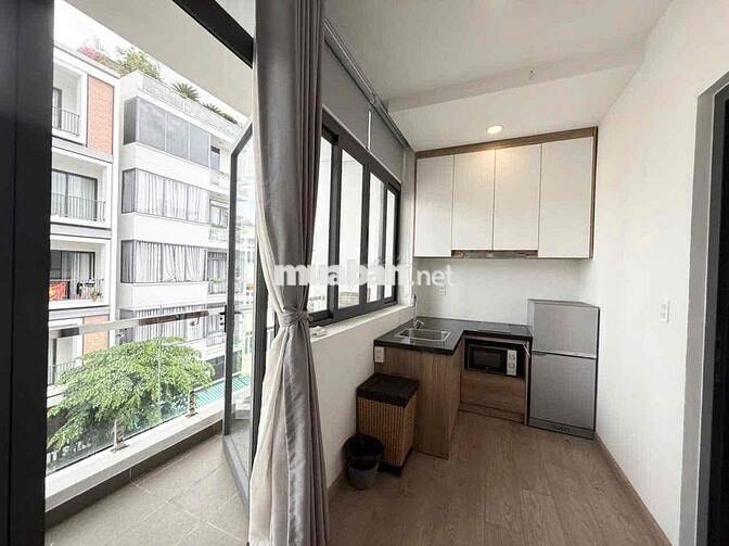 căn 1 phòng ngủ ngay trần văn khê, 40m2 có ban công full nội thất