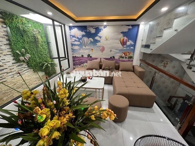 Nhà đẹp 4 tầng, tặng full NỘI THẤT, hẻm xe hơi Huỳnh Tấn Phát,  Quận 7