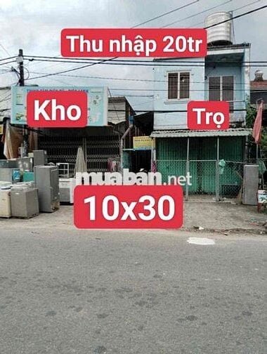 Chính chủ ngộp cần bán lô đất MT đang cho thuê 20tr/ tháng. 10x30