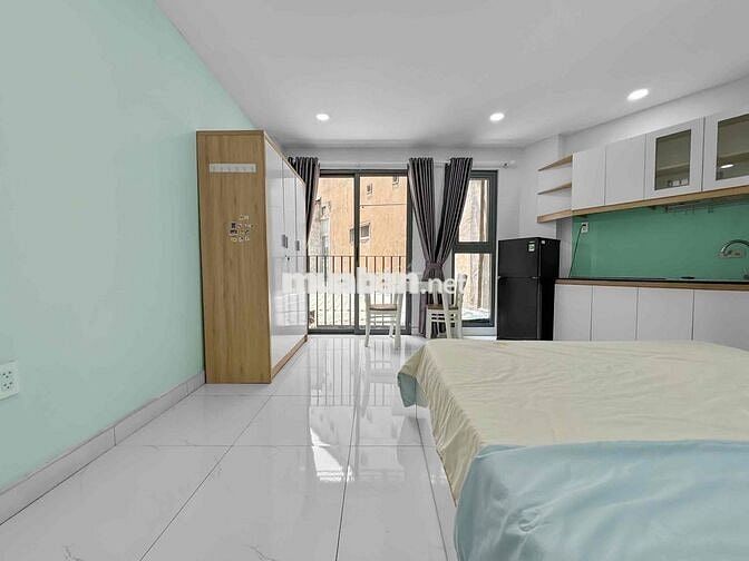 Căn hộ Studio ban công tại Trần Huy Liệu, PN. Giáp Q1,3,10; sân bay