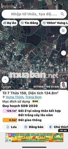 cần bán  5 x 28 sổ riêng cách QL1A 500m