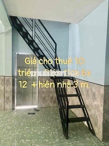 Nhà Kho MT Nội Bộ 6x12m (Sân 3m) Lửng Đúc Suốt. Đường Tải 10Tấn