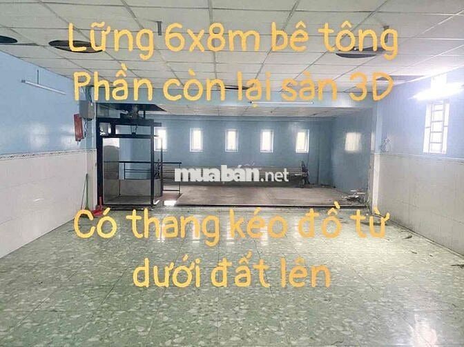 Nhà Kho MT Nội Bộ 6x12m (Sân 3m) Lửng Đúc Suốt. Đường Tải 10Tấn