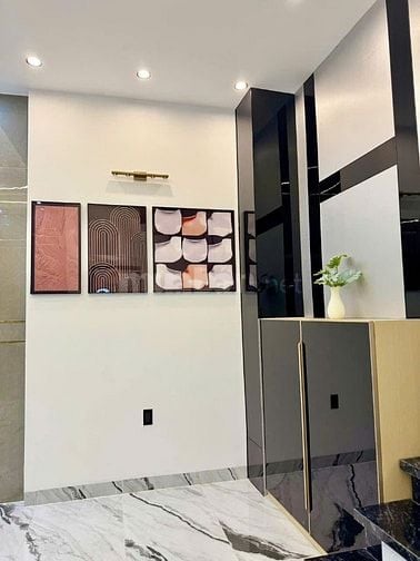 Nhà 4,1 x13,5 đúc 3 lầu thang máy phạm văn chiêu phường 16 gò vấp 