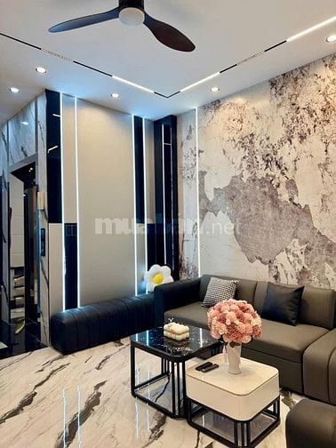 Nhà 4,1 x13,5 đúc 3 lầu thang máy phạm văn chiêu phường 16 gò vấp 
