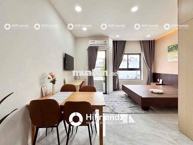 Căn hộ Studio Cao Cấp Tone Gỗ - Full NỘI THẤT - Ngay AEON Tân Phú