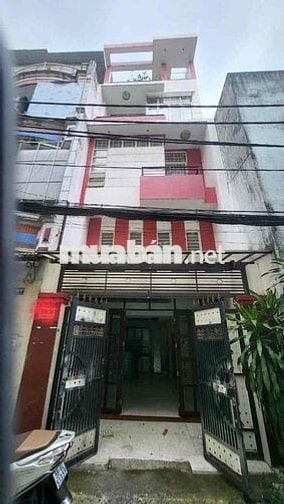Nhà Hẻm 6M Đường Lạc Long Quân , DT:4x14m, 4lầu 4PN