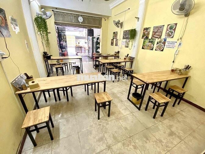 Sang quán ăn Mặt tiền lớn,90m2 NQB, p13,Tân Bình, 9 triệu, đông dân