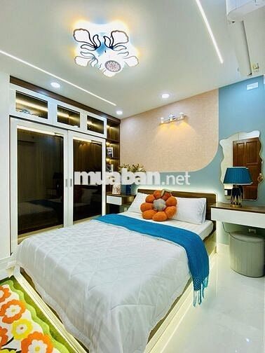 NHÀ ĐẸP HẺM XE HƠI Ở NGAY P16 GÒ VẤP - 4 TẦNG 4 PN - ĐẦY ĐỦ NỘI THẤT