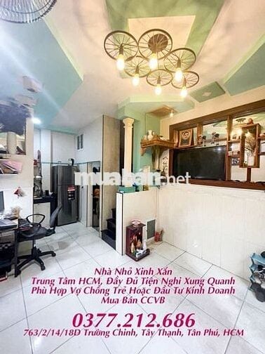 CHÍNH CHỦ BÁN NHÀ NHỎ XINH – VỊ TRÍ TRUNG TÂM HCM, GẦN METRO SỐ 2