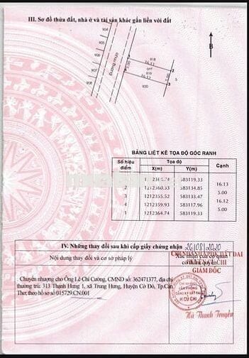 Bán Đất Thổ Cư - Củ Chi: 5x16-100% Thổ Cư-Tân Thông Hội. Giá 700 triệu