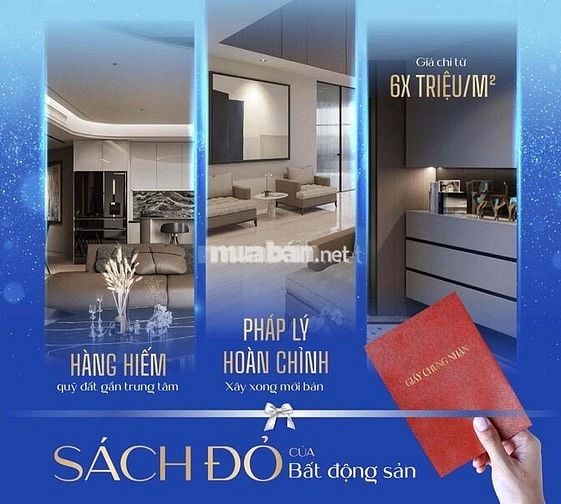 Căn hộ chung cư 77m2 2PN Dự án BlueGem Tower chỉ 5,3 tỷ