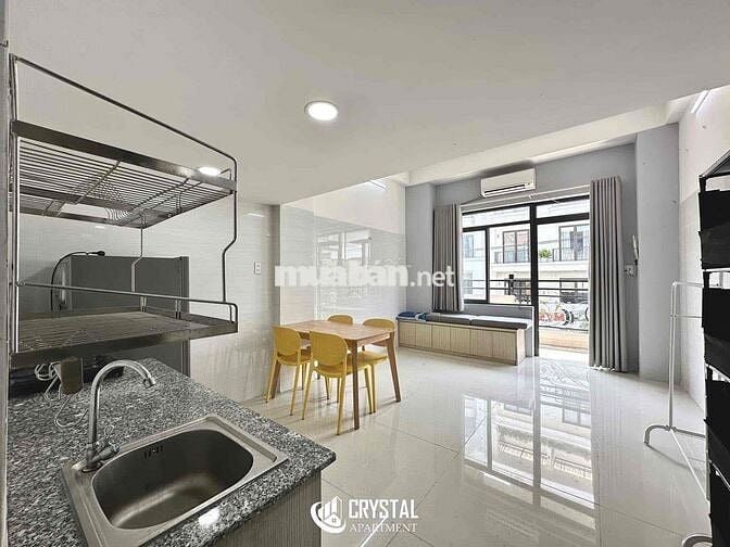 Duplex ban công, máy giặt riêng, full NT, có máy sấy, ngay VHU