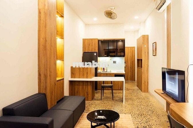 CĂN HỘ SÂN VƯỜN FULL NỘI THẤT MÁY GIẶT RIÊNG NGAY VX ĐIỆN BIÊN PHỦ Q1