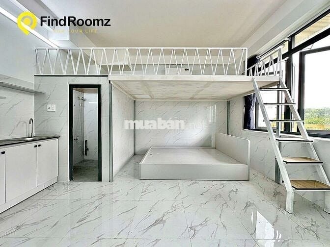 CHDV rộng 50m2 có gác rộng cao, Ban công, Cửa sổ lớn