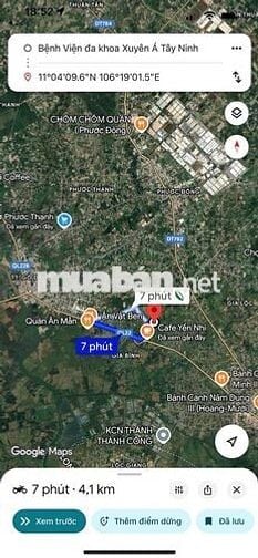 Đất ngay Cầu Vượt QL22, 428m2 thổ cư đường ôtô sổ hồng