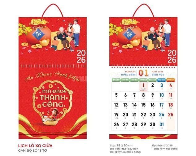 BỘ LỊCH 2026 - SỐNG TRỌN YÊU THƯƠNG