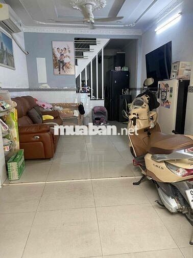 Bán nhà 1 lầu, hẻm xe hơi thông, Tân Hưng Thuận, Q12. 1 lầu, 2pn