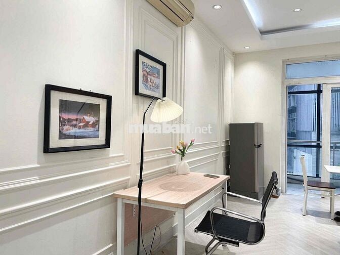 studio ban công lớn máy giăth riêng gần rmit, lotte