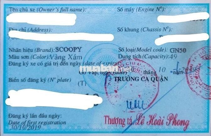 Thanh lý xe Honda scoopy 2019