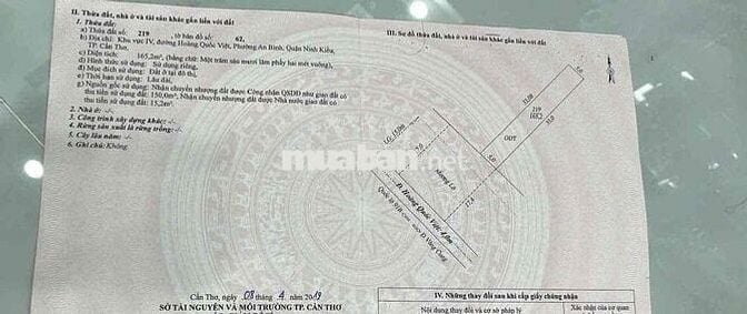 bán đất full thổ cư 166m2 mặt tiền Hoàng Quốc Việt giá 12 tỷ (T Lượng)