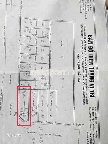 Xuất cảnh cần bán gấp lô đất 2 mặt tiền khu dân cư đông đúc