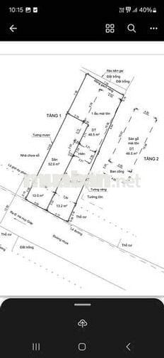 đất thổ cư mặt đường hẻm nhựa .4x24m nở hậu