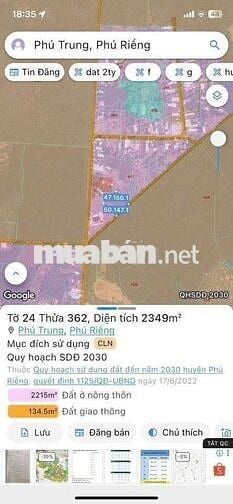 Bán lô đất ngang 23 x 50m gần chợ .
