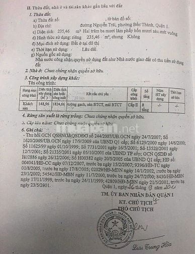 Bán khách sạn Nguyễn Trãi Quận 1, 235m², 1 hầm 8 tầng, giá 270 tỷ