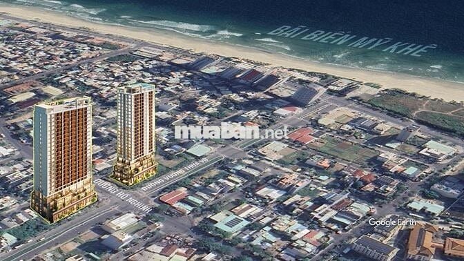 Căn Hộ Trực Diện Biển 1PN+1 View Biển Thành Phố + Hướng Đông Nam