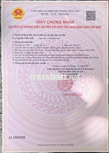ĐẤT MẶT TIỀN 42 NGANG 7.5mx21m
