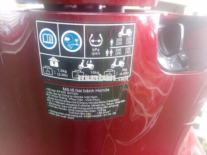 SH 150i còn như mới nguyền zin màu đỏ