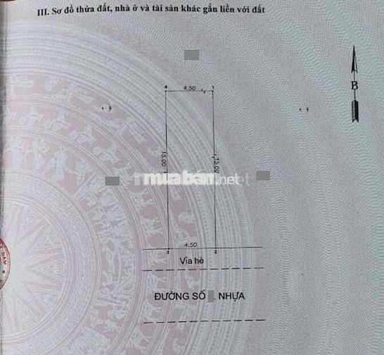 Đất gần chợ Dĩ An 2, sổ riêng, đường ô tô thông, xây tự do, 2002 Dĩ An