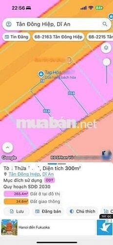 bán lô đât mặt tiền kính nỗi dt 300m tc full giá tốt