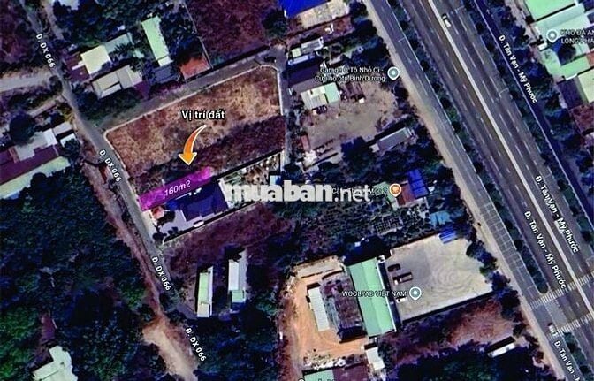 Bán 160m2 đất thổ cư đường ĐX-066 phường Định Hòa, TP Thủ Dầu Một
