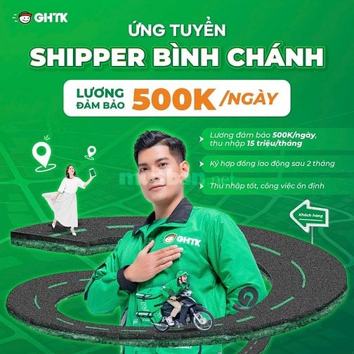 GHTK TUYỂN DỤNG SHIPPER GIAO HÀNG BÌNH CHÁNH
