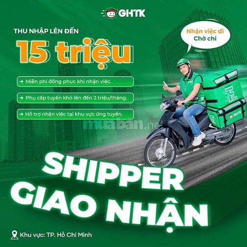 GHTK TUYỂN DỤNG SHIPPER GIAO HÀNG BÌNH CHÁNH