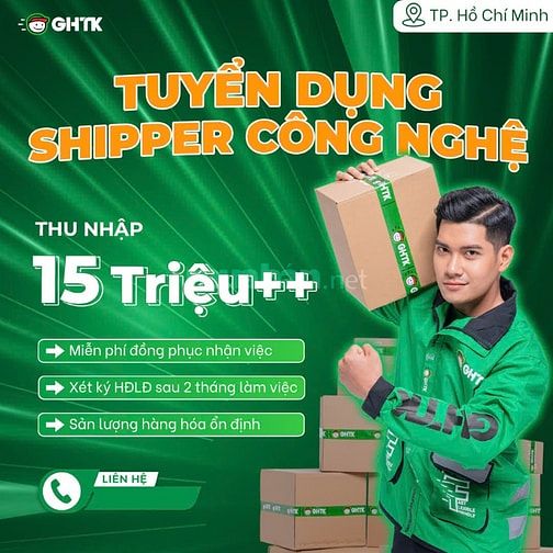 GHTK TUYỂN DỤNG SHIPPER GIAO HÀNG BÌNH CHÁNH