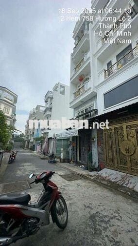 758/ HƯƠNG LỘ 2 - 4X14M - VIEW CÔNG VIÊNG HẺM RỘNG 7M - 4 TỶ 750 TL