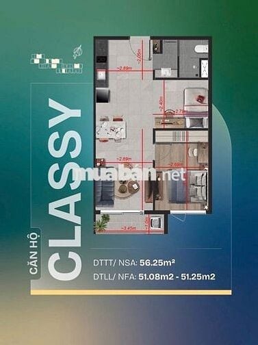 Căn 2PN 1WC 56m2| 2 TỶ |Gần Vincom Dĩ An| góp 9TR/THÁNG (KO VAY)