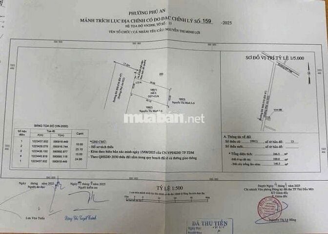 🌟 Bán đất Phú An – Đường nhựa 7m, sát trường học, giá chỉ 2 tỷ 150 🌟