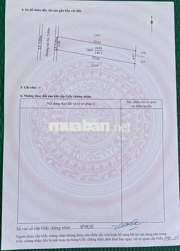 Bán nền rộng gần 150m2 thổ cư 100% giá chưa tới 2,5 tỷ
