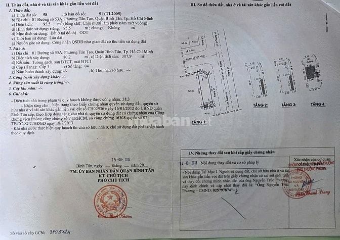 Bán nhà mặt tiền Đường Số 53A, Khu Tên Lửa, Phường Tân Tạo, Bình Tân